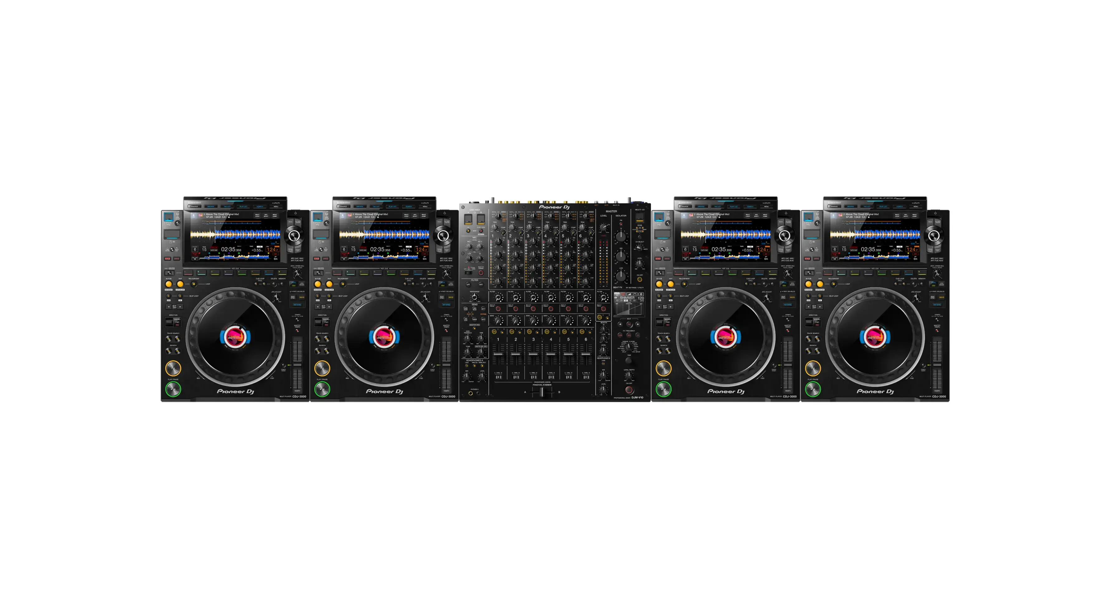 4 x CDJ-3000 Player + DJM-V10 Mikser - Full DJ Setup [KİRALIK]